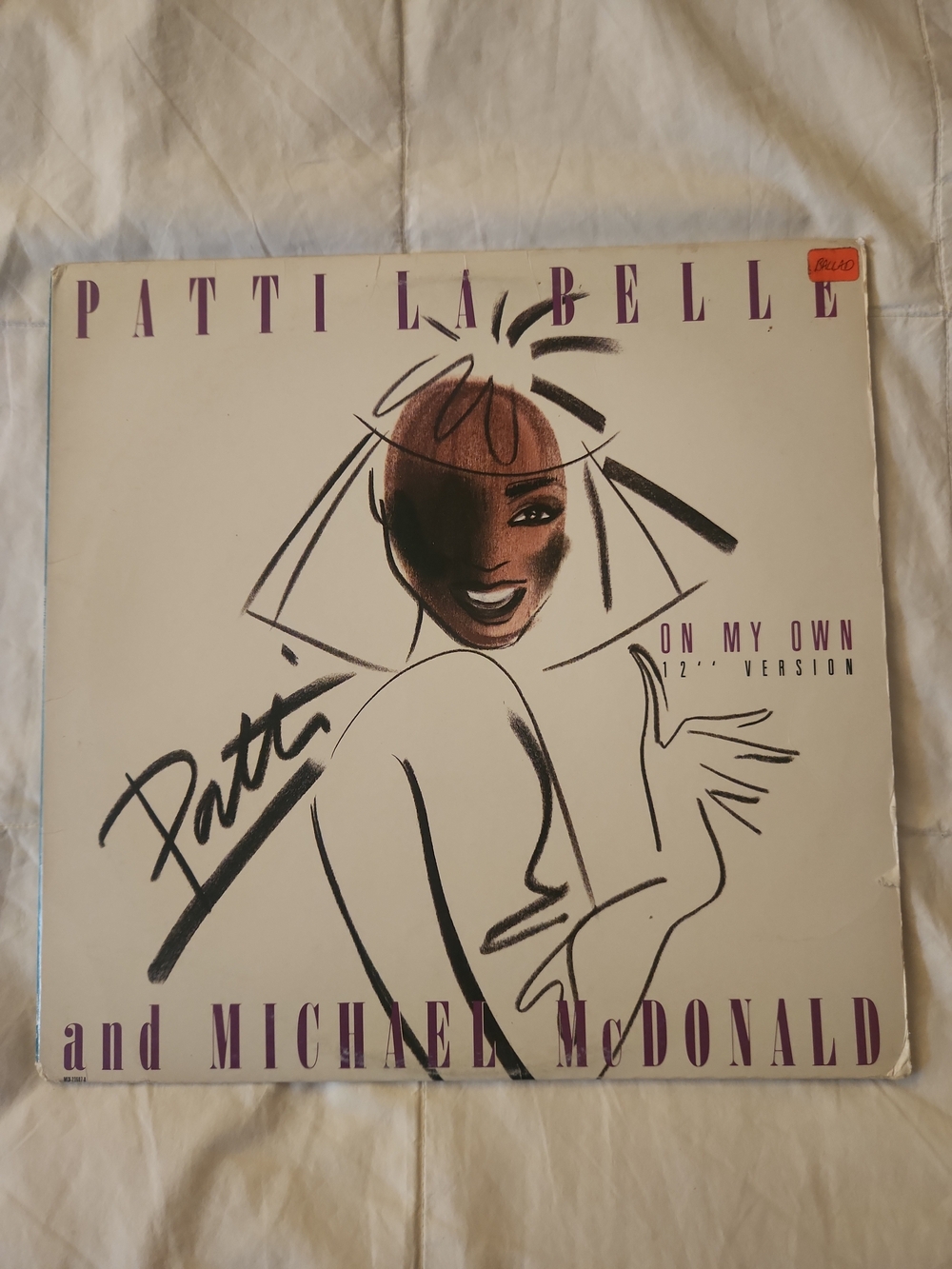 Patti LaBelle & Michael McDonald 'On My Own' Vinyl Album - DJ Copy